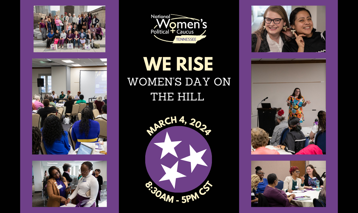 Save the Date for We Rise: Women's Day on the Hill 2024 - March 4, 2024.